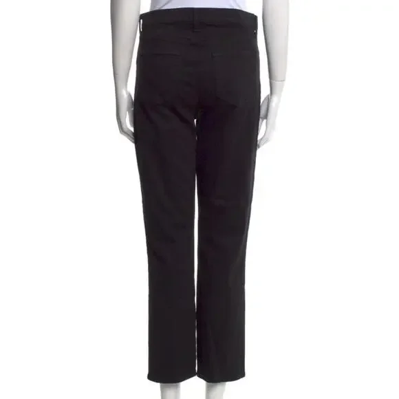 L’Agence Alexia High Rise Cropped Cigarette Jeans Black Noir 28 - Picture 7 of 11